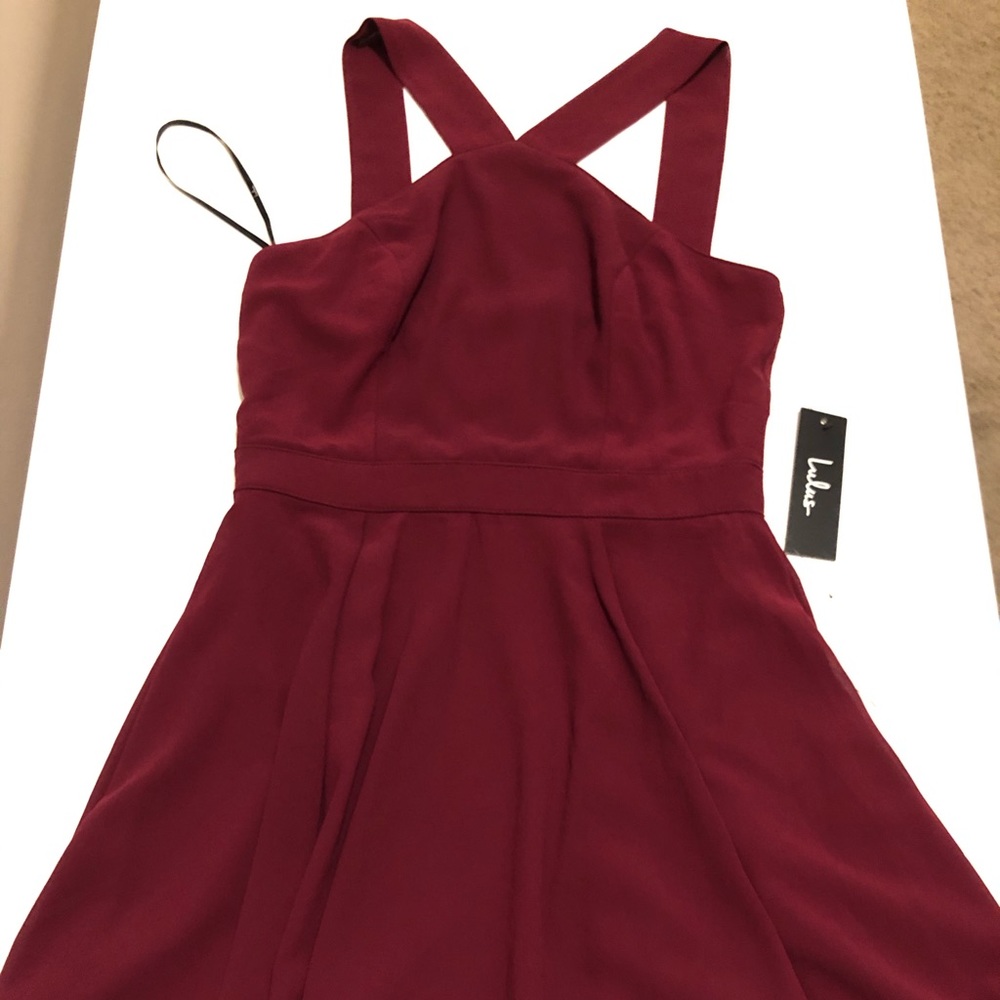 Lulu’s maroon skater dress- never worn